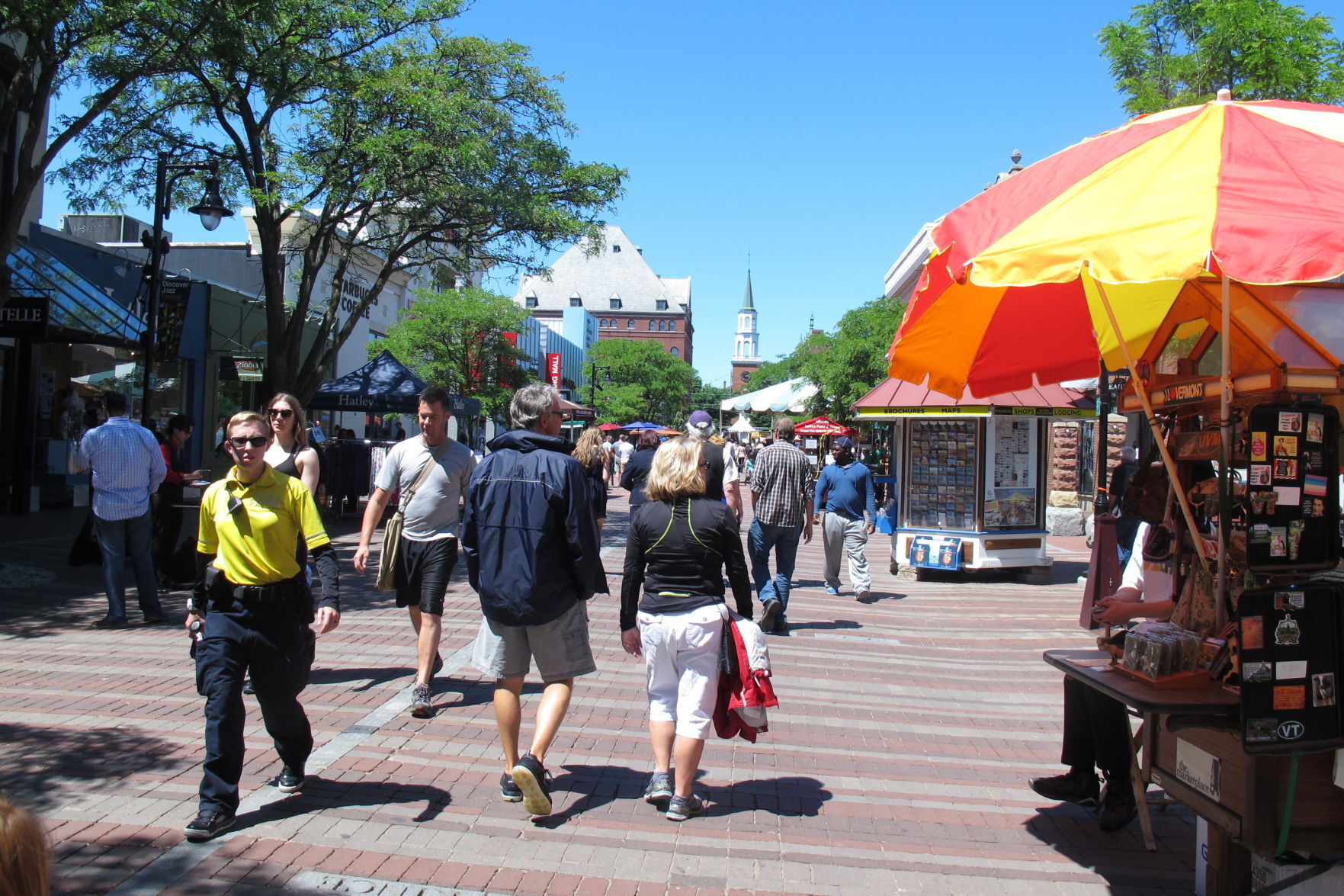 Church Street in Burlington, Vermont